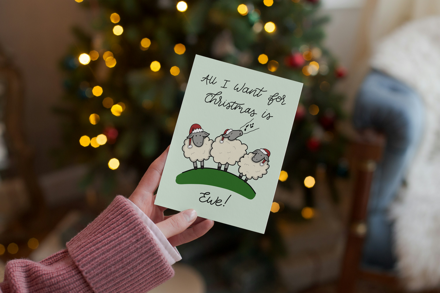 Christmas Ewe Greeting Card