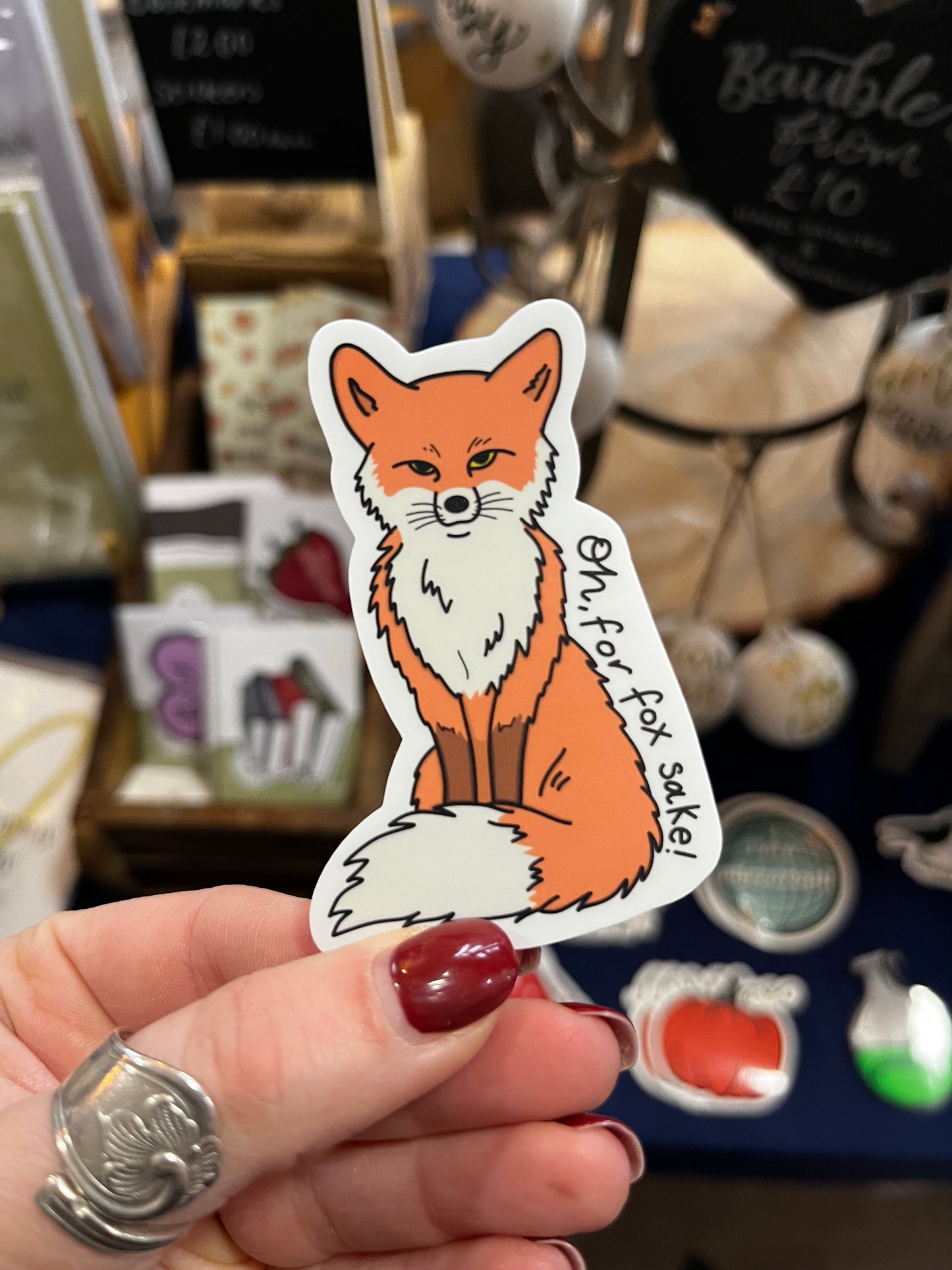 For Fox Sake Sticker