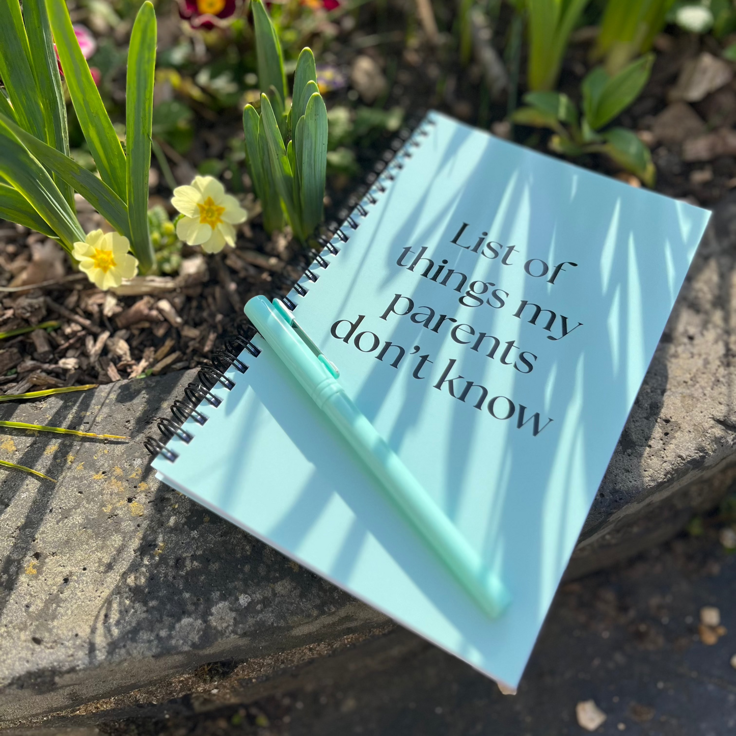 PARENTS NOTEBOOK OUTSIDE