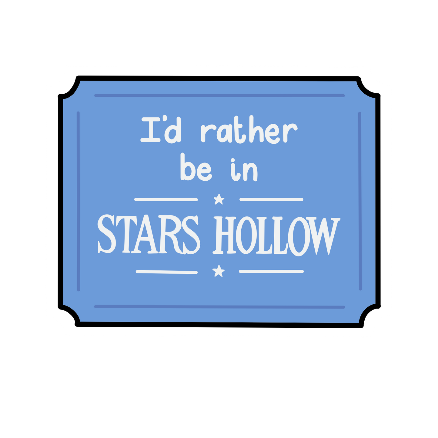 Stars Hollow Sticker