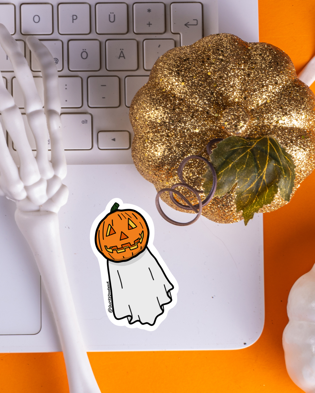 Ghost Pumpkin Sticker