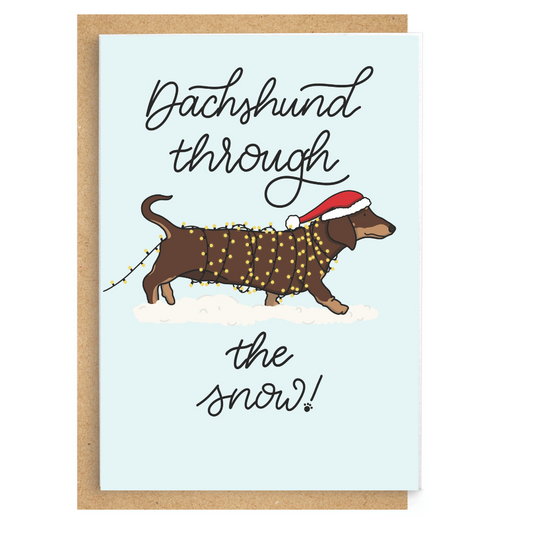 Dachshund Through the Snow