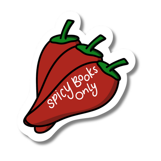 Spicy Books Only Magnetic Bookmark
