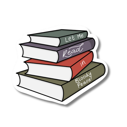 Let Me Read in Bloody Peace Magnetic Bookmark