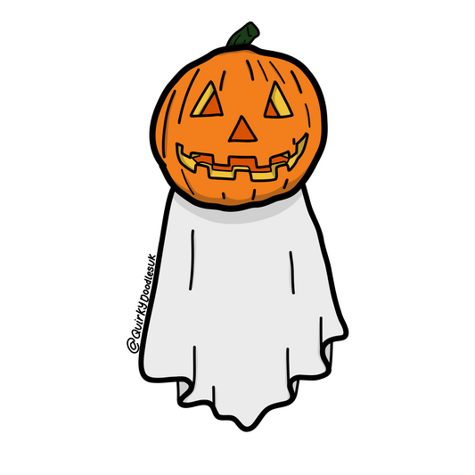 Ghost Pumpkin Sticker