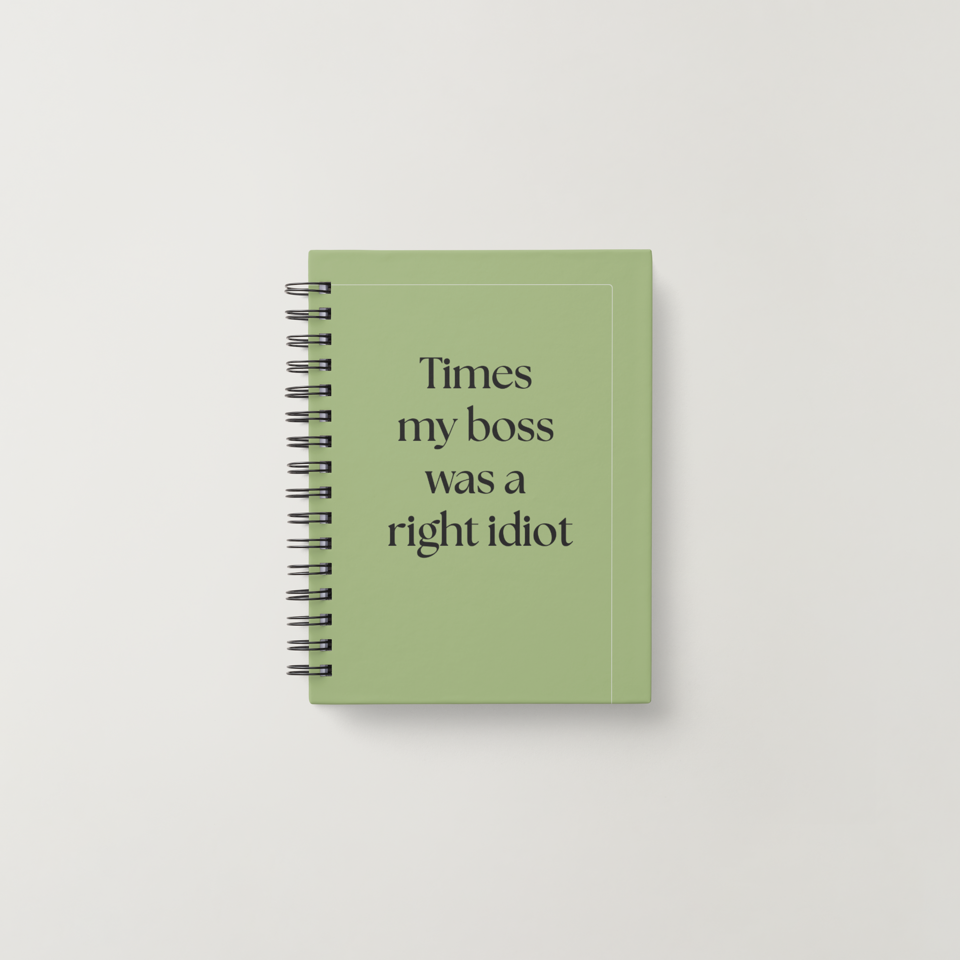 IDIOT BOSS NOTEBOOK