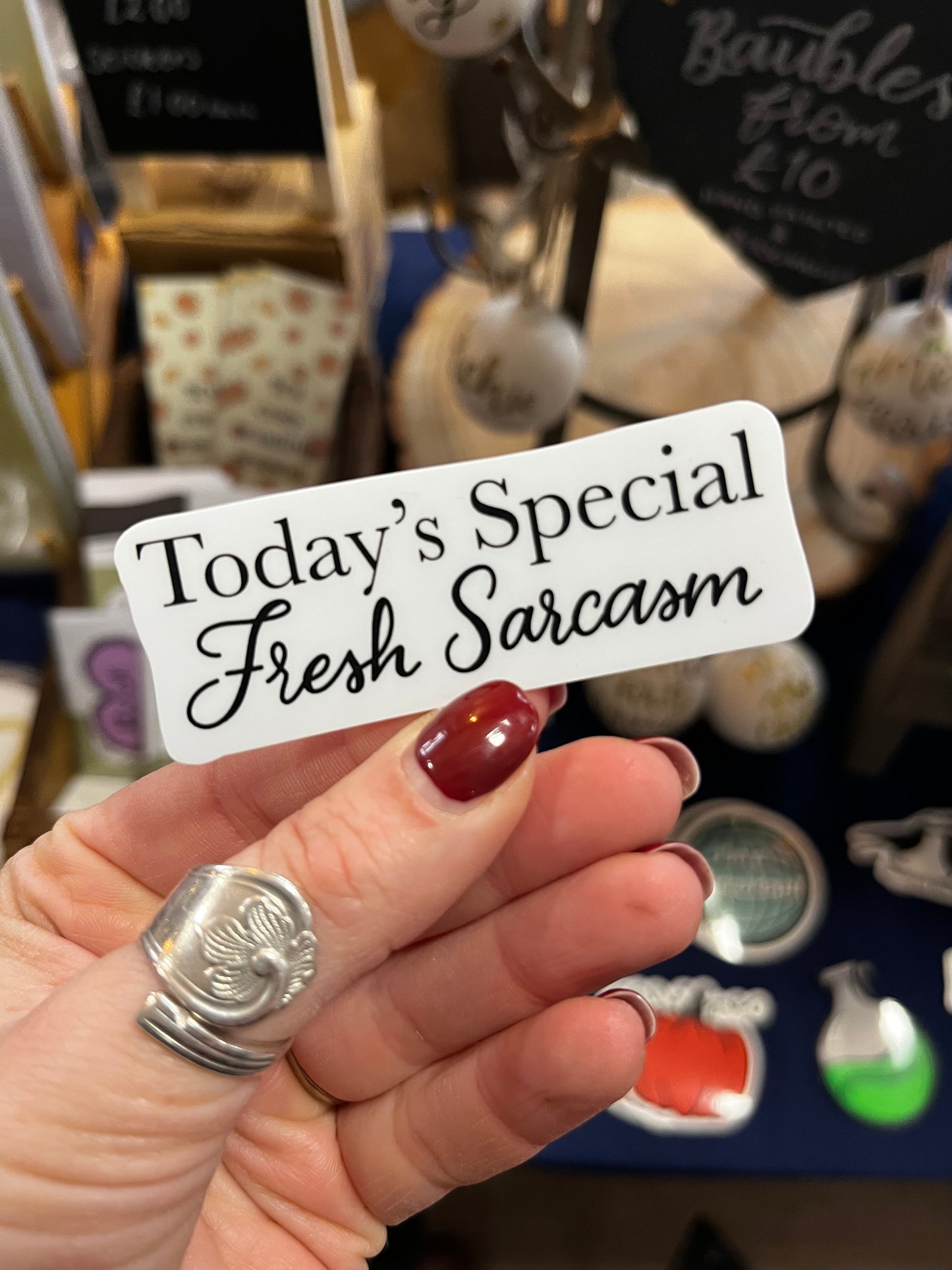 Today's Special, Fresh Sarcasm Sticker