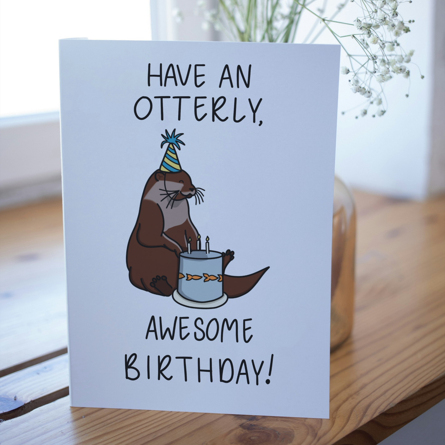 Otter Birthday Card