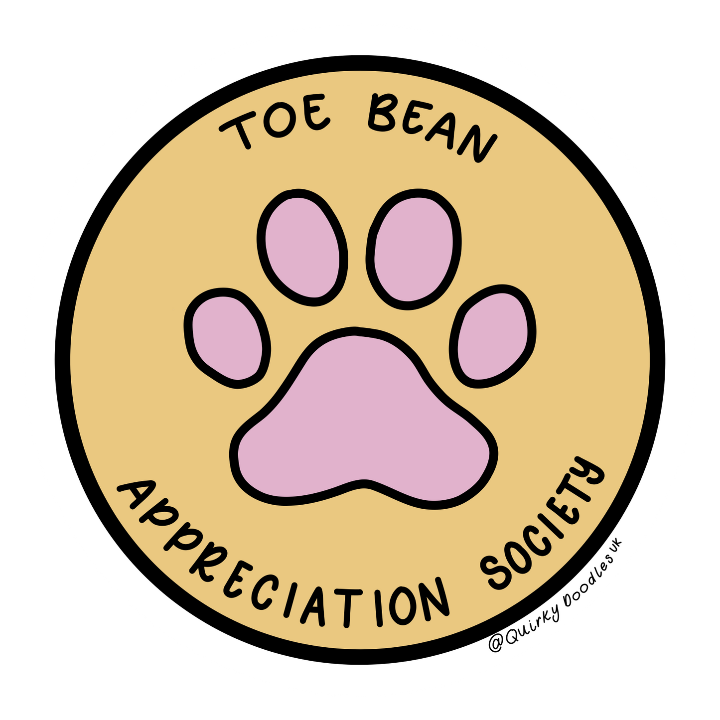 Toe Bean Sticker
